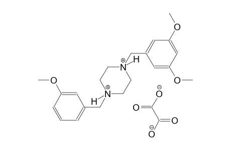 1-(3,5-dimethoxybenzyl)-4-(3-methoxybenzyl)piperazinediium oxalate