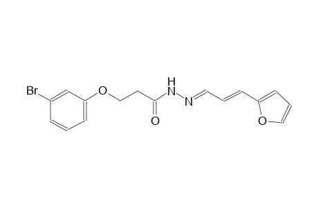 3-(3-bromophenoxy)-N'-[(E,2E)-3-(2-furyl)-2-propenylidene]propanohydrazide