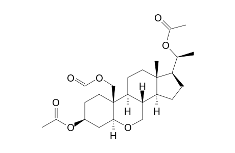 3.beta.,20.beta.-Diacetoxy-19-(formyloxy)-6-oxa-5.alpha.-pregnane