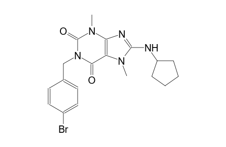 1-(4-bromobenzyl)-8-(cyclopentylamino)-3,7-dimethyl-3,7-dihydro-1H-purine-2,6-dione
