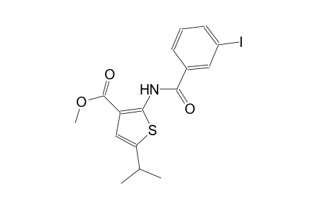 methyl 2-[(3-iodobenzoyl)amino]-5-isopropyl-3-thiophenecarboxylate
