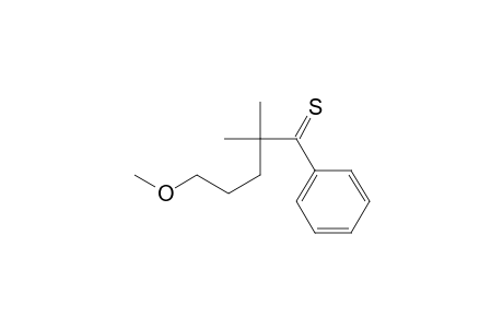 1-Pentanethione, 5-methoxy-2,2-dimethyl-1-phenyl-