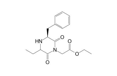 2-[(3S)-3-benzyl-5-ethyl-2,6-diketo-piperazino]acetic acid ethyl ester