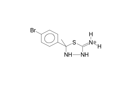 2-(PARA-BROMOPHENYL)-2-METHYL-5-IMINO-1,3,4-THIADIAZOLIDINE, PROTONATED