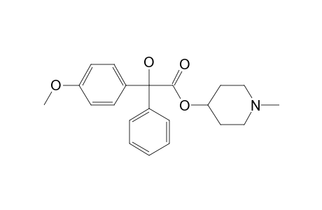 Benzeneethanoic acid, .alpha.-(4-methoxyphenyl)-.alpha.-hydroxy-, N-methylpiperidin-4-yl ester