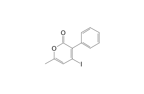 4-Iodo-6-methyl-3-phenylpyran-2-one