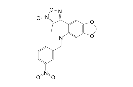 3-METHYL-4-[2-(3-NITROBENZYLYDEN)-AMINO-4,5-METHYLENDIOXYPHENYL]-FUROXAN