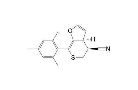 5H-Thiopyrano[3,4-b]furan-4-carbonitrile, 3a,4-dihydro-7-(2,4,6-trimethylphenyl)-, trans-