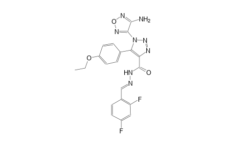 1-(4-amino-1,2,5-oxadiazol-3-yl)-N'-[(E)-(2,4-difluorophenyl)methylidene]-5-(4-ethoxyphenyl)-1H-1,2,3-triazole-4-carbohydrazide