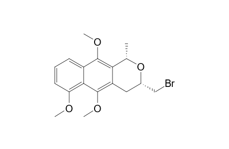 (1S,3S)-3-(Bromomethyl)-3,4-dihydro-5,6,10-trimethoxy-1-methyl-1H-naphtho[2,3-c]pyran