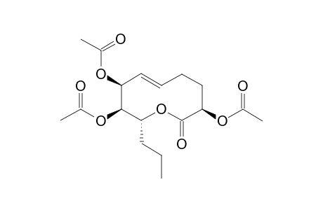 2,7,8-Triacetoxyherbarumin II [(7S,8S,9R)-2,7,8-Triacetoxy-9-propyl-5-nonen-9-olide]