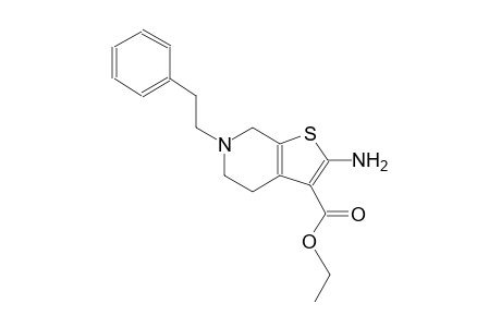 ethyl 2-amino-6-(2-phenylethyl)-4,5,6,7-tetrahydrothieno[2,3-c]pyridine-3-carboxylate