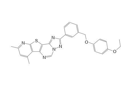 2-{3-[(4-ethoxyphenoxy)methyl]phenyl}-7,9-dimethylpyrido[3',2':4,5]thieno[2,3-e][1,2,4]triazolo[1,5-c]pyrimidine