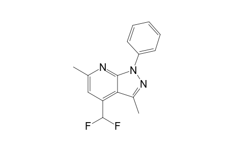 4-(Difluoromethyl)-3,6-dimethyl-1-phenyl-1H-pyrazolo[3,4-b]pyridine