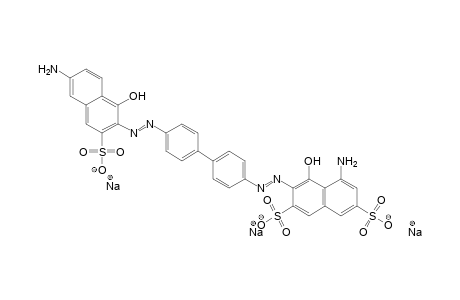2,7-Naphthalenedisulfonic acid, 5-amino-3-[[4'-[(6-amino-1-hydroxy-3sulfo-2-naphthalenyl)azo][1,1'-biphenyl]-4-yl]azo]-4-hydroxy-, trisodium salt
