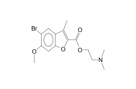 2-(2-dimethylaminoethoxycarbonyl)-3-methyl-5-bromo-6-methoxybenzofuran