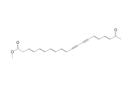18-oxo-2,4,6,8,14,16-nona deca hexaene-10,12-diyne-carboxylic acid methyl ester