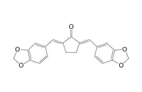 (2E,5E)-2,5-Bis(1,3-benzodioxol-5-ylmethylene)cyclopentanone