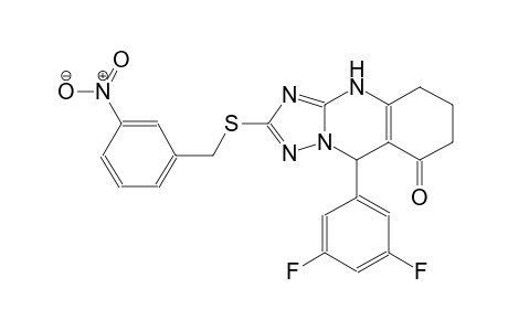 9-(3,5-difluorophenyl)-2-[(3-nitrobenzyl)sulfanyl]-5,6,7,9-tetrahydro[1,2,4]triazolo[5,1-b]quinazolin-8(4H)-one