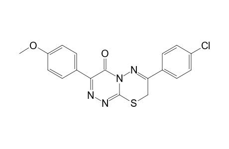 7-p-Chlorophenyl-3-p-methoxyphenyl-8H-[1,2,4]triazino[3,4-b][1,3,4]thiadiazin-4-one
