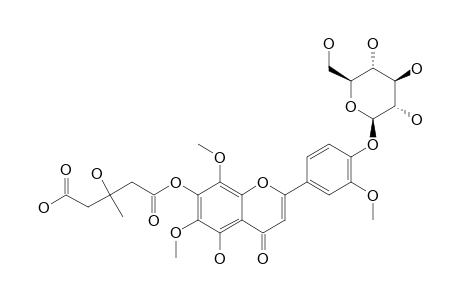 4'-BETA-D-GLUCOPYRANOSYL-SUDACHITIN-7-O-(3-HYDROXY-3-METHYL-GLUTALATE)