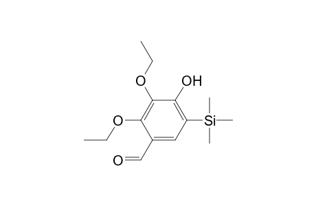 Benzaldehyde, 2,3-diethoxy-4-hydroxy-5-(trimethylsilyl)-