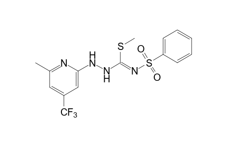 3-[6-methyl-4-(trifluoromethyl)-2-pyridyl]-N-(phenylsulfonyl)thiocarbazimidic acid, methyl ester