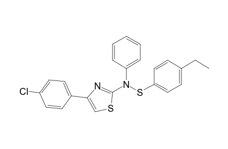 4-(4-Chlorophenyl)-2-[N-(4-ethylphenylthio)-N-phenylamino]thiazole