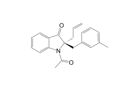(R)-1-Acetyl-2-allyl-2-(3-methylbenzyl)indolin-3-one