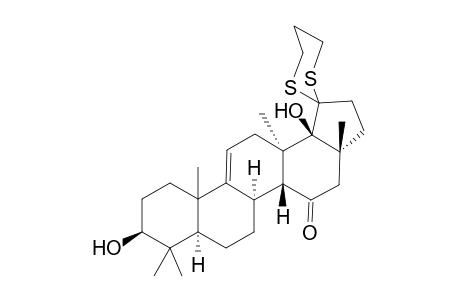 Spiro[1,3-dithian-2-20'-21'-hydroxyfernenol] isomer