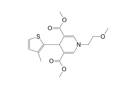 3,5-pyridinedicarboxylic acid, 1,4-dihydro-1-(2-methoxyethyl)-4-(3-methyl-2-thienyl)-, dimethyl ester