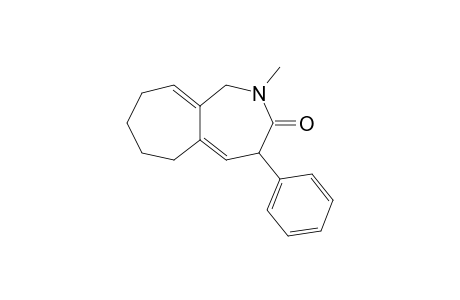 2-Methyl-4-phenyl-2,4,6,7,8,9-hexahydrocyclohepta[c]azepin-3(2H)-one