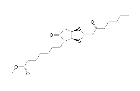 6ALPHA-(6-METHOXYCARBONYLHEXYL)-3ALPHA,BETA-(2-OXOHEPTYL)-2,4-DITHIA-CIS-BICYCLO[3.3.0]OCTAN-7-ONE (STEREOMER MIXTURE)