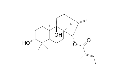 (ent)-15.alpha.-Angeloyl-Kaur-16-ene-3.beta.,9-diol