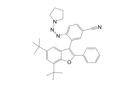 (Z)-3-(5,7-di-tert-butyl-2-phenylbenzofuran-3-yl)-4-(pyrrolidin-1-yldiazenyl)benzonitrile