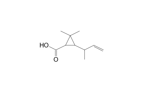 Cyclopropanoic acid, 2,2-dimethyl-3e-(3-buten-2-yl)-
