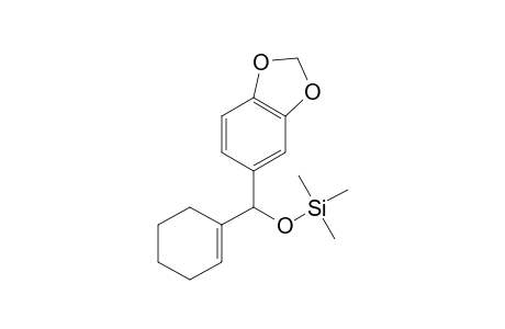 (benzo[d][1,3]dioxol-5-yl(cyclohex-1-en-1-yl)methoxy)trimethylsilane