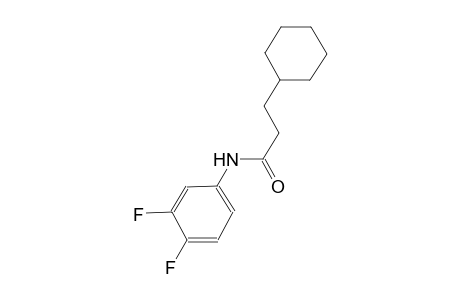 3-cyclohexyl-N-(3,4-difluorophenyl)propanamide