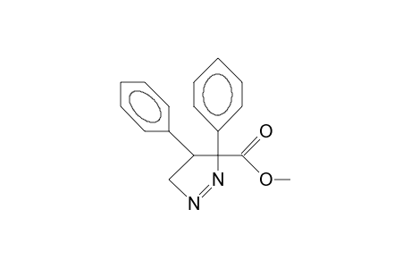 (E)-3-Methoxycarbonyl-3,4-diphenyl-1-pyrazoline
