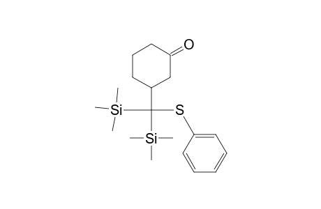 3-[Bis(trimethylsilyl)(phenylthio)methyl]cyclohexanone