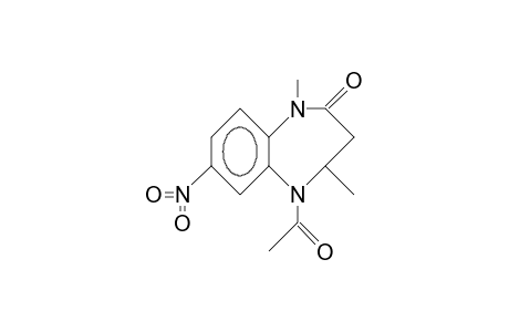 5-Acetyl-1,4-dimethyl-7-nitro-1,3,4,5-tetrahydro-2H-1,5-benzodiazepin-2-one