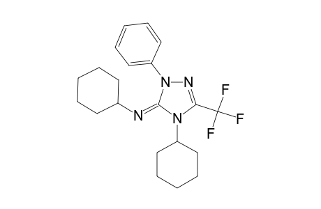 4-CYCLOHEXYL-5-CYCLOHEXYLIMINO-1-PHENYL-3-TRIFLUOROMETHYL-DELTA(2)-1,2,4-TRIAZOLINE