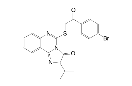 imidazo[1,2-c]quinazolin-3(2H)-one, 5-[[2-(4-bromophenyl)-2-oxoethyl]thio]-2-(1-methylethyl)-