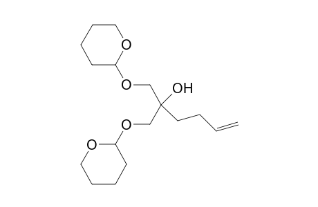 1-(Tetrahydropyran-2-yloxy)-2-(terthydropyran-2-yloxymethyl)-5-hexen-2-ol