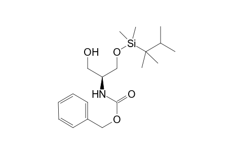(S)-2-[(Benzyloxycarbonyl)amino]-3-[(dimethyl)(1,1,2-trimethylpropyl)silyloxy]propan-1-ol