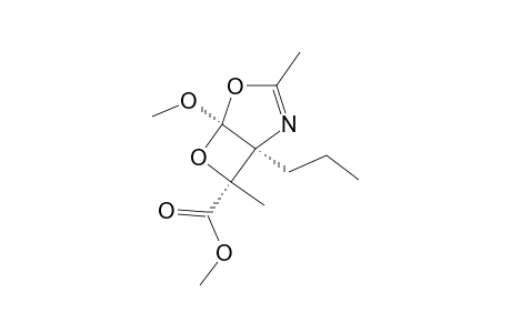 5-METHOXY-3,7-DIMETHYL-1-PROPYL-4,6-DIOXA-2-AZABICYCLO-[3.2.0]-HEPT-2-ENE-7-CARBOXYLIC-ACID-METHYLESTER