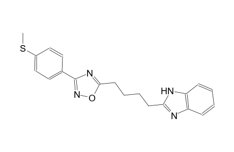 1H-benzimidazole, 2-[4-[3-[4-(methylthio)phenyl]-1,2,4-oxadiazol-5-yl]butyl]-