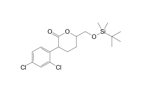 6-{[(t-Butyldimethylsilyl)oxy]methyl}-3-(2',4'-dichlorophenyl)tetrahydropyran-2-one