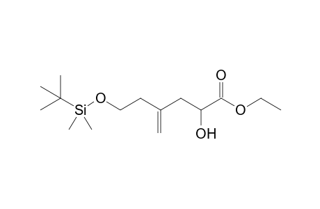Ethyl 6-(tert-Butyldimethylsilyloxy)-2-hydroxy-4-methylenehexanoate