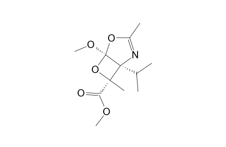 1-ISOPROPYL-5-METHOXY-3,7-DIMETHYL-4,6-DIOXA-2-AZABICYCLO-[3.2.0]-HEPT-2-ENE-7-CARBOXYLIC-ACID-METHYLESTER